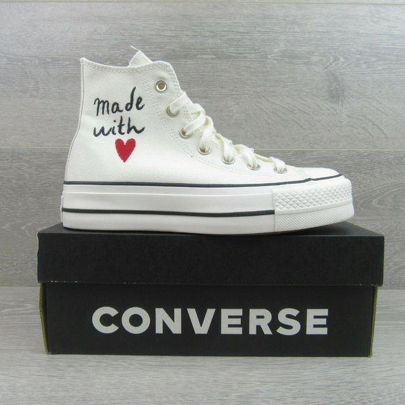 Converse Chuck Taylor All Star HI Lift Made with Love Womens Size 7 NEW - Picture 2 of 10